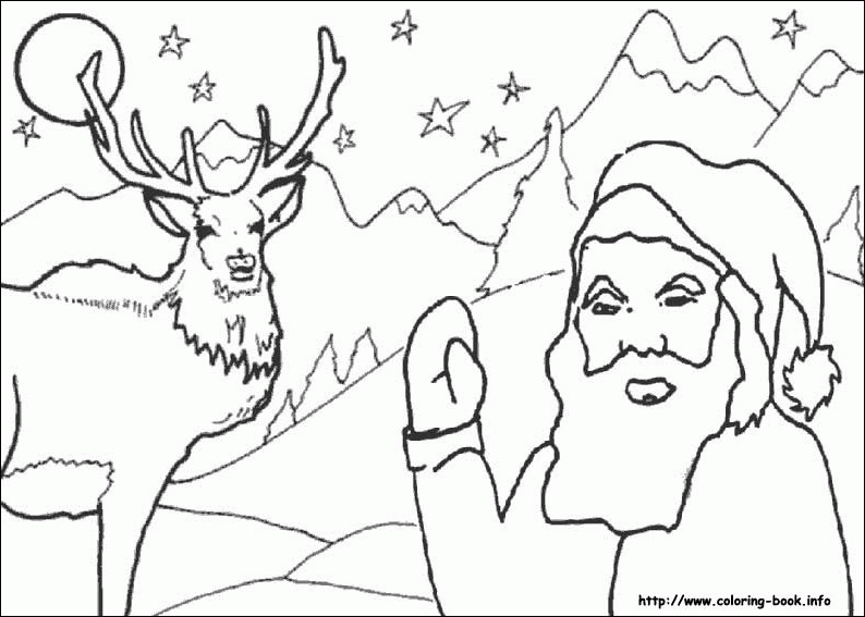 Święty Mikołaj kolorowanki